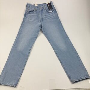 Levi Strauss & Co 501 81  Light Wash High Rise Loose Tapered Leg Women 25x29